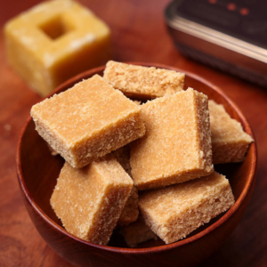 Coconut Jaggery Burfi